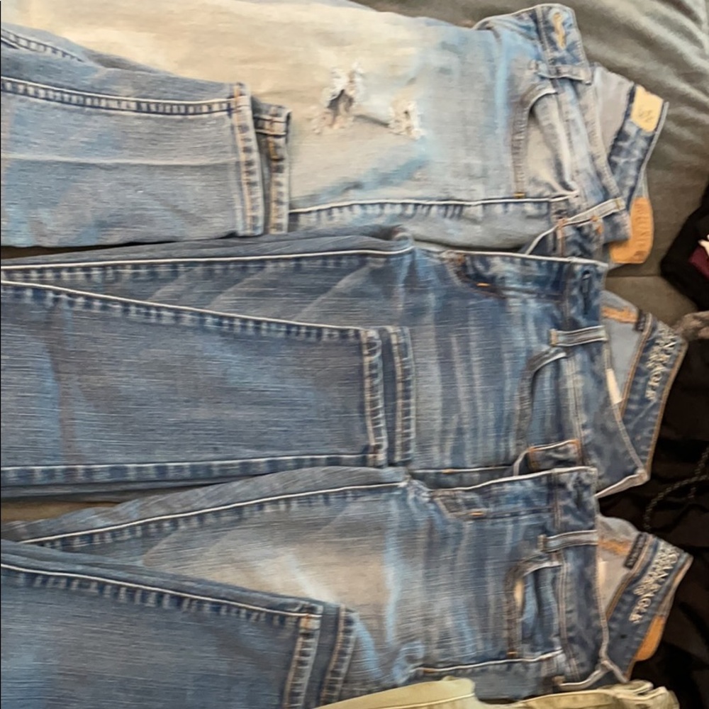 6 pair of jeans
